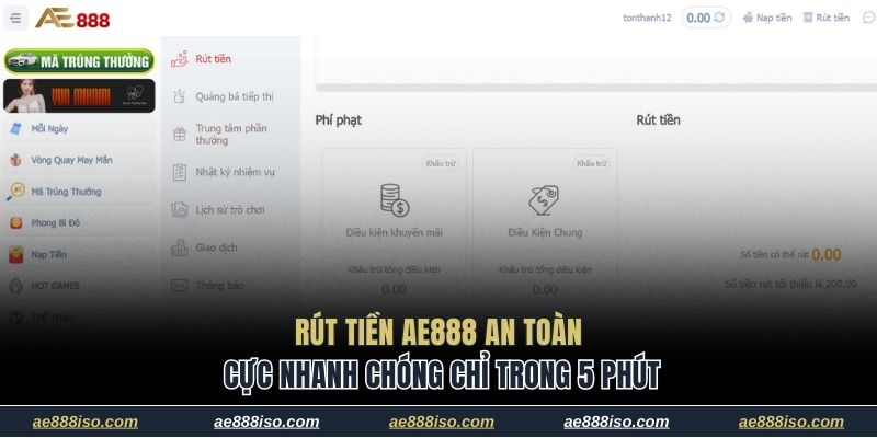 rút tiền AE888