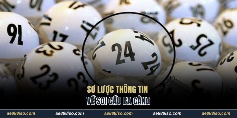Sơ lược thông tin về soi cầu ba càng